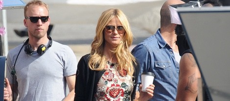 Heidi Klum durante las grabaciones de 'Germany's next top model' en Los Angeles