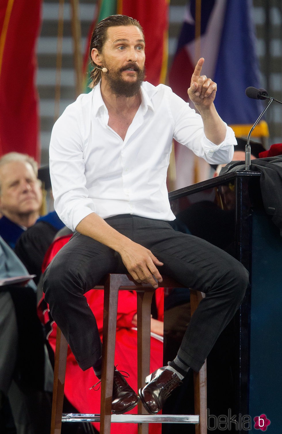 Matthew McConaughey en el discurso de graduación de la Universidad de Houston