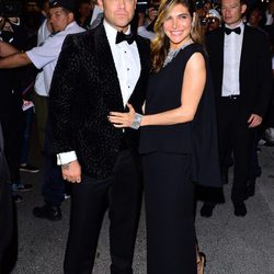 Robbie Williams y Ayda Field en la fiesta Chopard ofrecida por el Festival de Cannes 2015