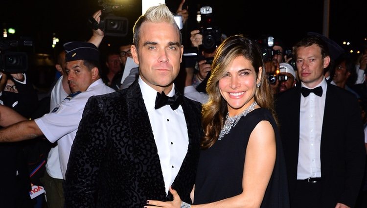 Robbie Williams y Ayda Field en la fiesta Chopard ofrecida por el Festival de Cannes 2015