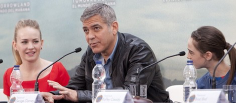 Los actores de 'Tomorrowland: El mundo del mañana' presentan su película en Valencia