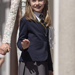 La Princesa Leonor antes de tomar su Primera Comunión