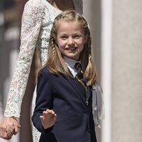 La Princesa Leonor antes de tomar su Primera Comunión