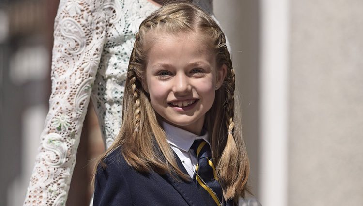 La Princesa Leonor antes de tomar su Primera Comunión