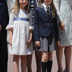 La Princesa Leonor con su hermana Sofía en su Primera Comunión