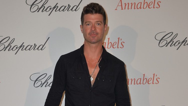 Robin Thicke en la fiesta Chopard Annabel's del Festival de Cannes 2015