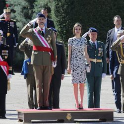 Los Reyes Felipe y Letizia en la Jura de Bandera de nuevos Guardias Reales