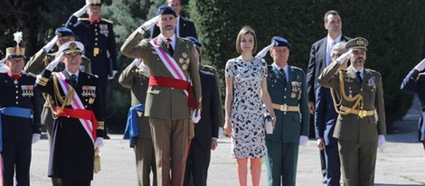 Los Reyes Felipe y Letizia en la Jura de Bandera de nuevos Guardias Reales