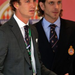 Pierre Casiraghi y Andrea Casiraghi en el GP de Mónaco 2015