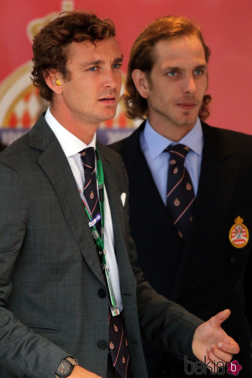 Pierre Casiraghi y Andrea Casiraghi en el GP de Mónaco 2015