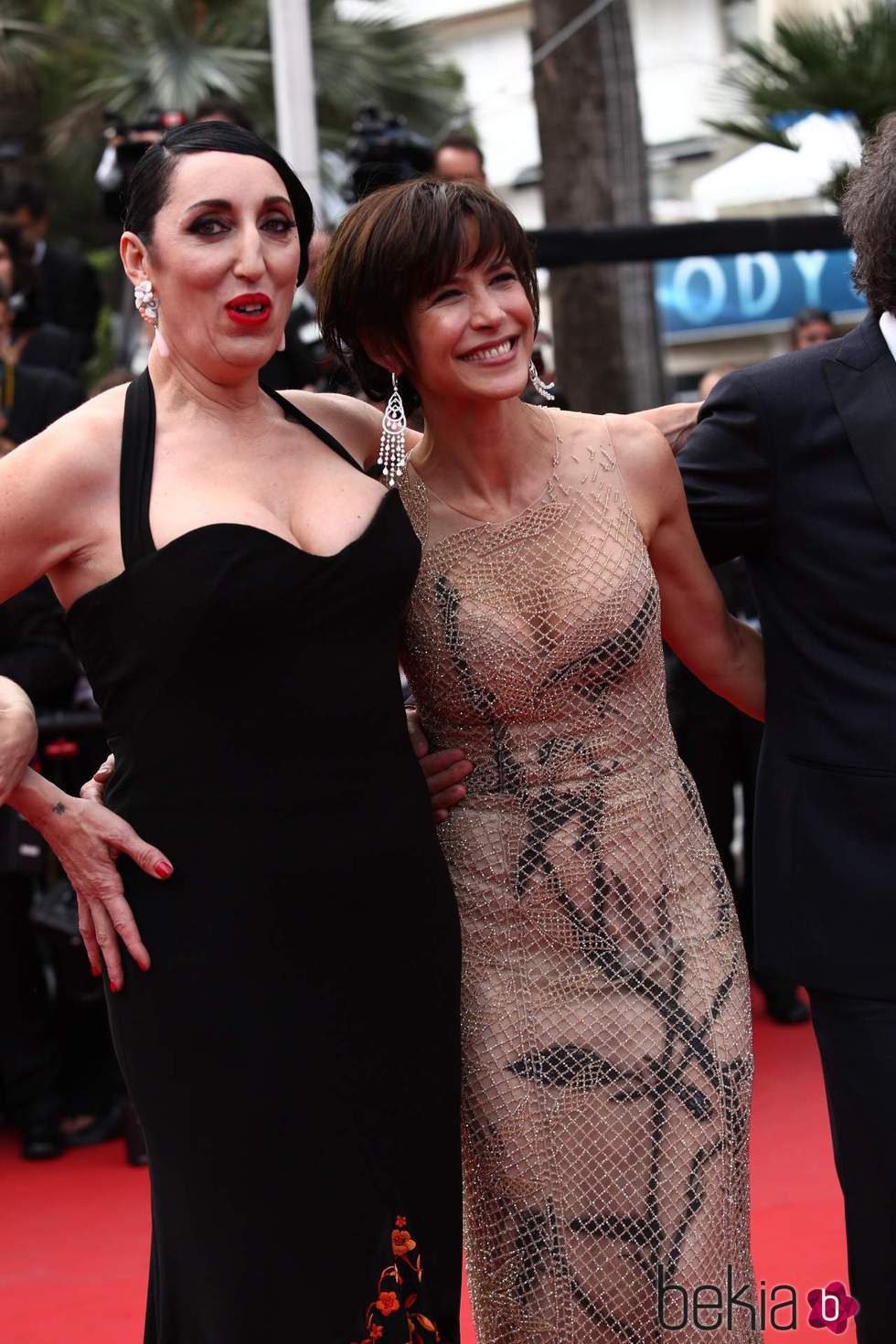 Rossy de Palma y Sophie Marceau en la clausura del Festival de Cannes 2015