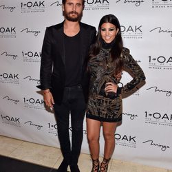 Scott Disick y Kourtney Kardashian en la pre fiesta del cumpleaños del DJ