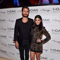 Scott Disick y Kourtney Kardashian en la pre fiesta del cumpleaños del DJ