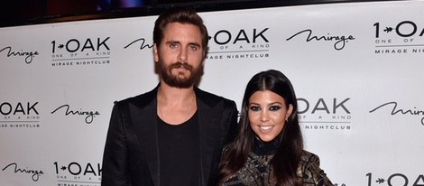 Scott Disick y Kourtney Kardashian en la pre fiesta del cumpleaños del DJ