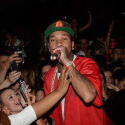 Tyga en el concierto que dio en Mónaco