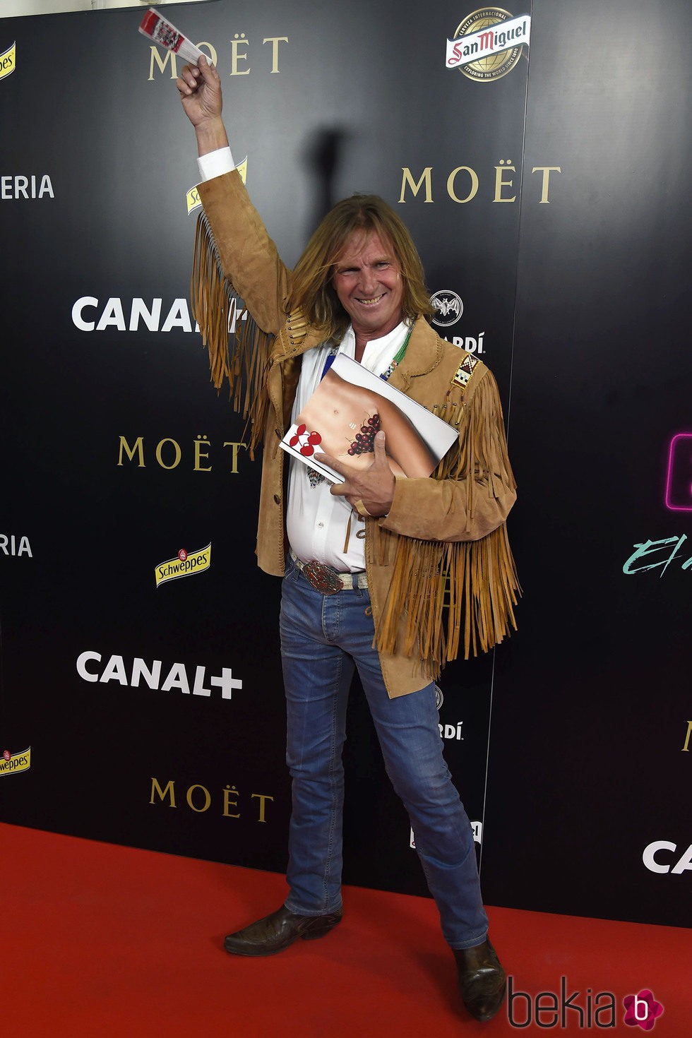 Pocholo en el estreno del documental 'Pacha, el arquitecto de la noche'