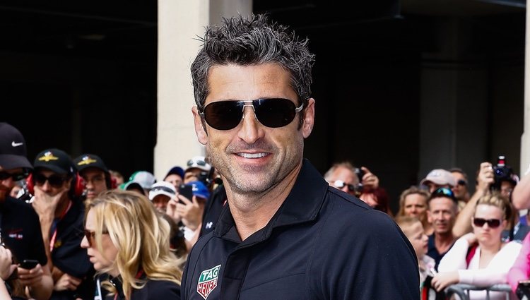 Patrick Dempsey en la carrera de coches anual Indianapolis 500