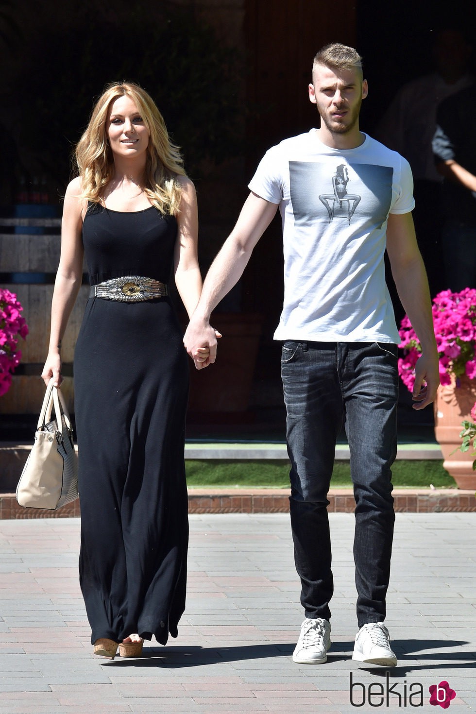 Edurne y David De Gea pasean por Madrid tras Eurovisión 2015