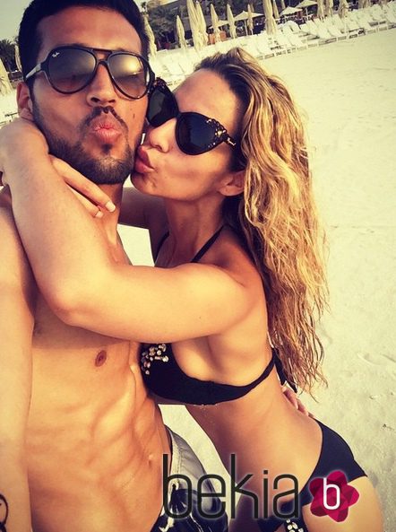 Tamara Gorro y Ezequiel Garay, de vacaciones en Dubai