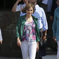 La Reina Letizia en su visita a la Casa Tomada de El Salvador