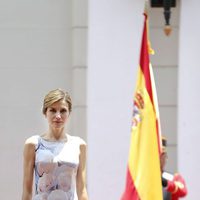 La Reina Letizia en su almuerzo de despedida antes de abandonar El Salvador