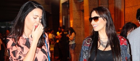 Vania Millán y Pilar Rubio en el concierto de AC/DC en Madrid