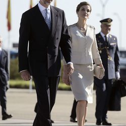 Los Reyes Felipe y Letizia antes de comenzar su Viaje de Estado a Francia