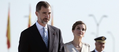 Los Reyes Felipe y Letizia antes de comenzar su Viaje de Estado a Francia