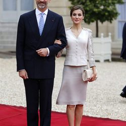 Los Reyes Felipe y Letizia en el Elíseo en su Viaje de Estado a Francia