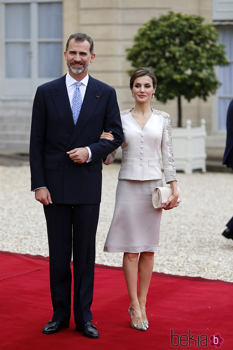 Los Reyes Felipe y Letizia en el Elíseo en su Viaje de Estado a Francia