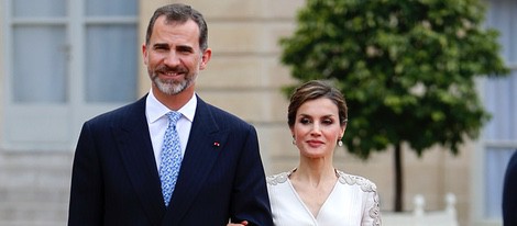 Los Reyes Felipe y Letizia en el Elíseo en su Viaje de Estado a Francia