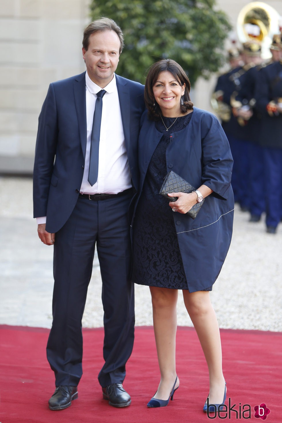 Anne Hidalgo en la cena de gala en honor a los Reyes Felipe y Letizia en El Elíseo