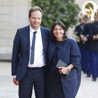 Anne Hidalgo en la cena de gala en honor a los Reyes Felipe y Letizia en El Elíseo