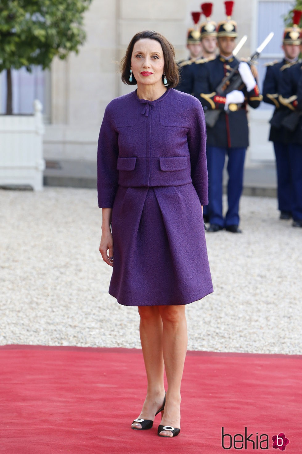 Luz Casal en la cena de gala en honor a los Reyes Felipe y Letizia en El Elíseo