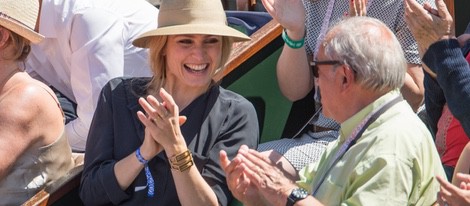 Julie Gayet en Roland Garros 