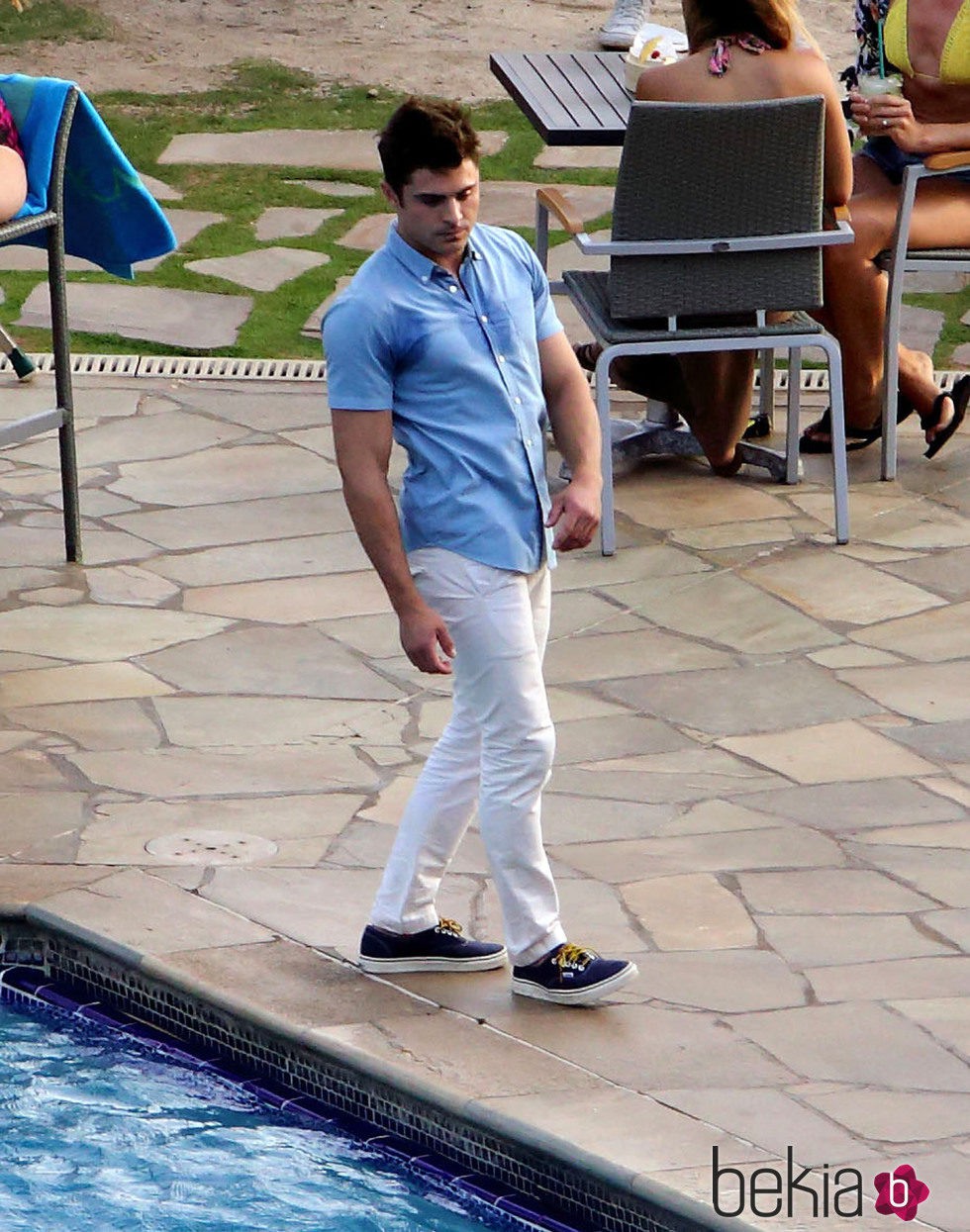 Zac Efron en el rodaje de 'Mike And Dave Need Wedding Dates'