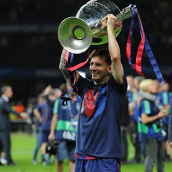 Leo Messi con su cuarta Champions League