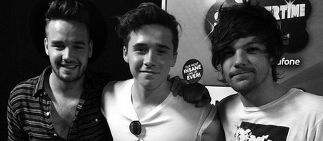 Liam Payne, Brooklyn Beckham y Louis Tomlinson en el Capital FM Summertime Ball