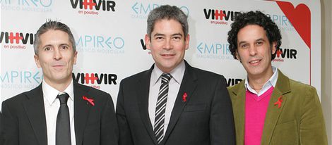 Fernando Grande Marlaska, Boris Izaguirre y Pedro Zerolo