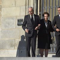 Los Duques de Soria y su hijo Alfonso Zurita en el funeral de Kardam de Bulgaria