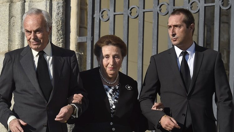 Los Duques de Soria y su hijo Alfonso Zurita en el funeral de Kardam de Bulgaria