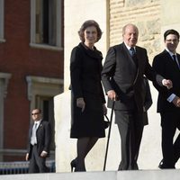 Los Reyes Juan Carlos y Sofía y Boris de Bulgaria en el funeral de Kardam de Bulgaria