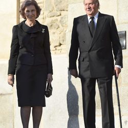 Los Reyes Juan Carlos y Sofía en el funeral de Kardam de Bulgaria