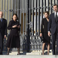 Los Reyes de España y los Reyes de Bulgaria en el funeral de Kardam de Bulgaria