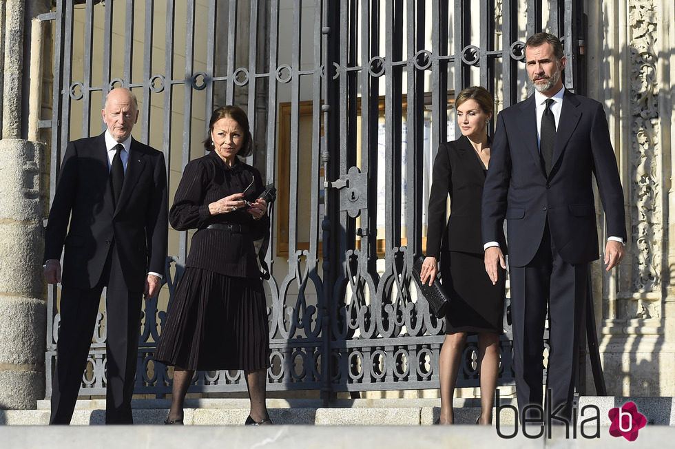 Los Reyes de España y los Reyes de Bulgaria en el funeral de Kardam de Bulgaria