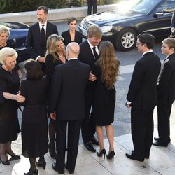 La Familia Real Holandesa con la Familia Real Búlgara en el funeral de Kardam de Bulgaria