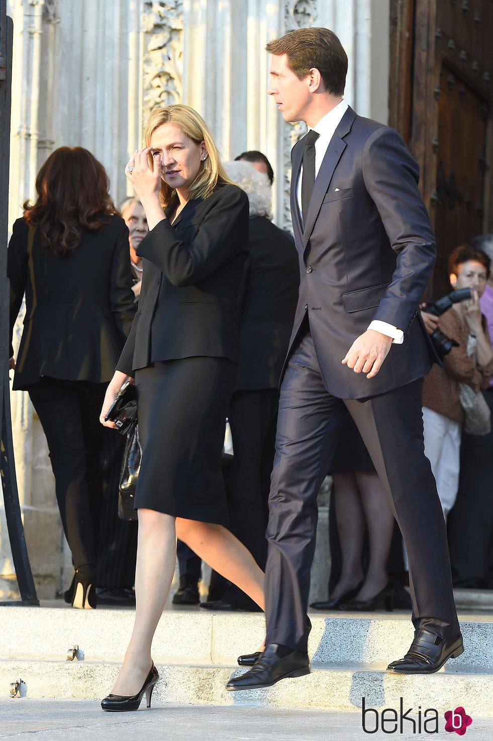 La Infanta Cristina con su primo Pablo de Grecia en el funeral de Kardam de Bulgaria