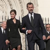 Los Reyes Felipe y Letizia en el funeral de Kardam de Bulgaria