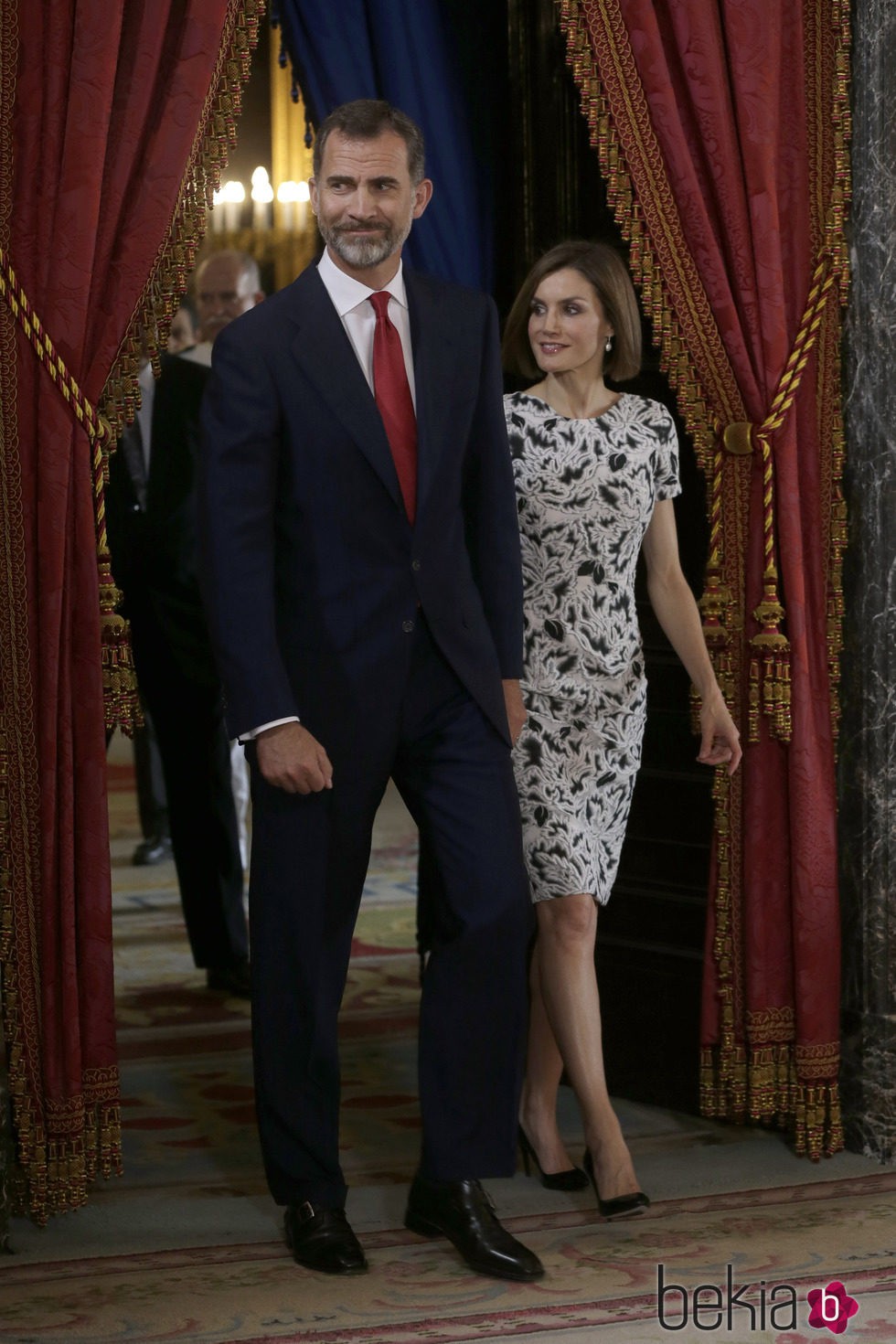 Los Reyes Felipe y Letizia en el almuerzo con el presidente de Paraguay, Horacio Cartes