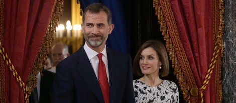 Los Reyes Felipe y Letizia en el almuerzo con el presidente de Paraguay, Horacio Cartes